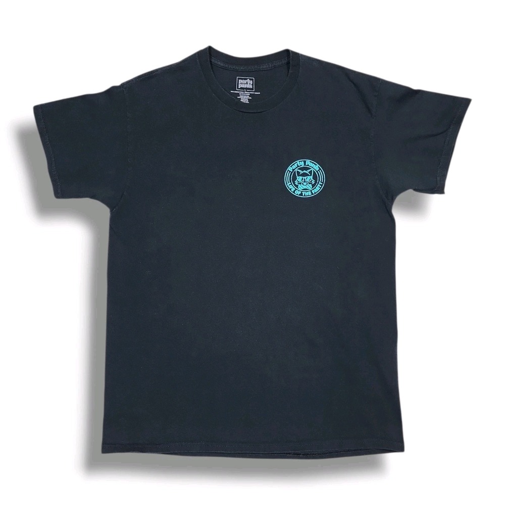 Party Pants‎ Life Of The Party "How's Mai Tai?" Black T-Shirt Men's Large